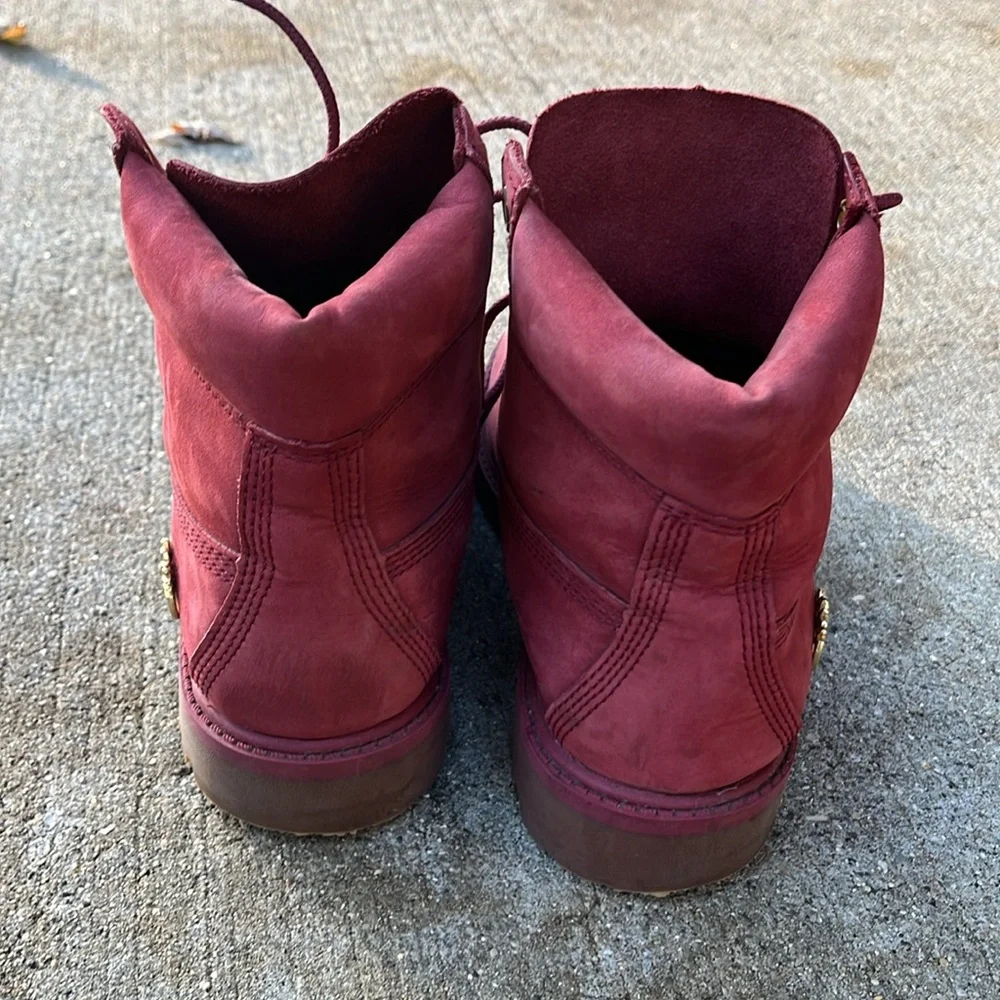 Timberland boots kids 4 burnt faded red - Picture 6 of 13